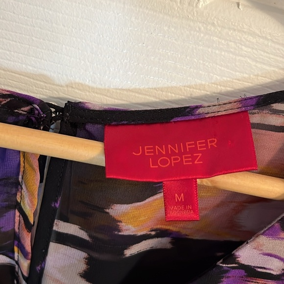 J-LO tunic top women’s M lightweight purple tones multi layered - Picture 2 of 9